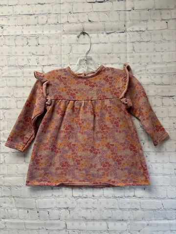 Size 12-18 Months Girl's Pink Floral Zara Dress