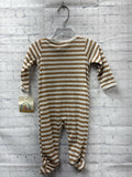 Size 3-6 months Boy's Brown Stripe Sleeper