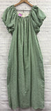 Size Medium Ladies Green Gingham Roolee Dress