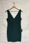 Size Large Ladies Green Sparkle Lulu's Tank Dress