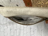 Ladies White Cow MYRA Purse