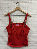 Size Large Ladies Red ROCK & ROLL Tank Blouse