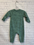 Size 6 months Boy's Green Print Carters Sleeper