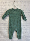 Size 6 months Boy's Green Print Carters Sleeper