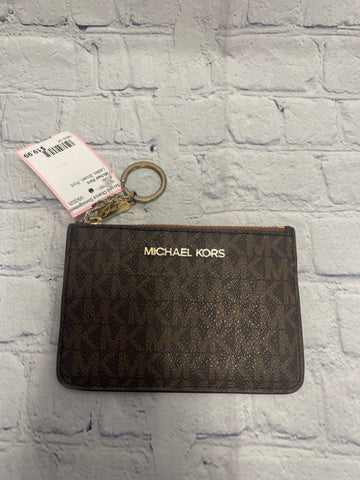 Ladies Brown Print Michael Kors Wallet