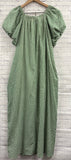 Size Medium Ladies Green Gingham Roolee Dress