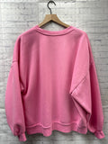 Size XL Ladies Pink Zenana Sweatshirt