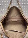 Size Medium Ladies Tan Print Michael Kors Purse