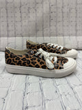 Size 6.5 Ladies Brown Animal Print Tennis Shoe