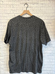 Size Large Ladies Gray Animal Print Top