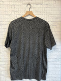 Size Large Ladies Gray Animal Print Top