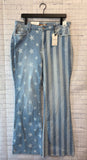 Size 14 Ladies Denim Print Judy Blue Jeans
