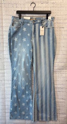 Size 14 Ladies Denim Print Judy Blue Jeans