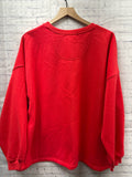 Size 2X Ladies Red State of Mine Sweater