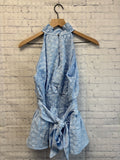 Size Medium Ladies Blue Entro Tank Blouse