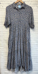 Size Medium Ladies Blue Floral Dress