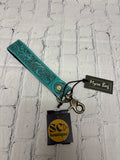 Ladies Turquoise Floral MYRA Key Fob