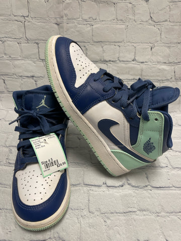 Size 4.5 Boy's Blue Jordan Tennis Shoe