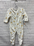 Size 3-6 months Unisex White Print Sleeper