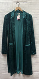 Size Medium Ladies Teal Velour Cato Blouse