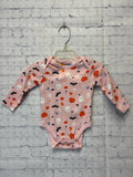 Size 6-12 months Girl's Pink Print Old Navy Onesie