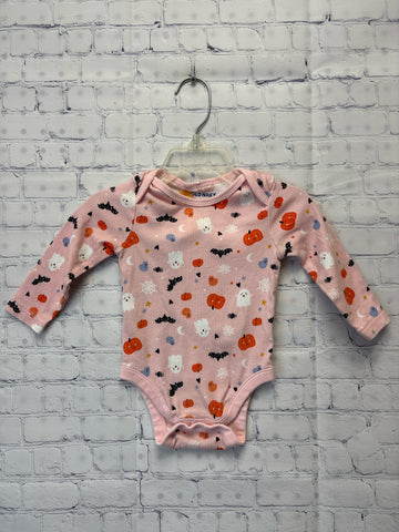 Size 6-12 months Girl's Pink Print Old Navy Onesie