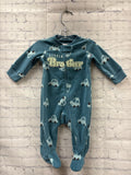 Size 3 Months Boy's Blue Print Carters Sleeper