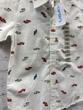 Size 2T Boy's White Print Carters Shirt