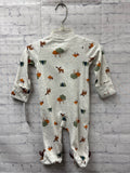 Size 0-3 Months Boy's Gray Print Carters Sleeper
