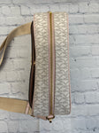 Ladies White Print Michael Kors Purse