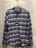 Size Medium Men's Navy Plaid Izod Shirt