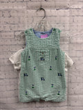 Size 18 Months Boy's Green Stripe Romper