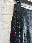 Size Medium Ladies Black snake Queen of Sparkles Skirt