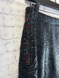 Size Medium Ladies Black snake Queen of Sparkles Skirt