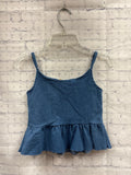 Size 7 Girl's Denim Tank Blouse