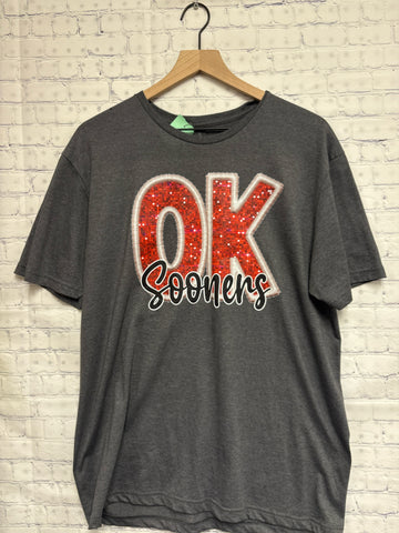 Size Large Ladies Gray Top