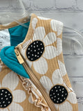 Size 0-6 Months Girl's Yellow Floral Posh Peanut Sleep Sack