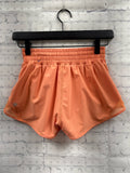 Size 2 Ladies Orange lulu lemon Workout Shorts