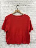 Size Large Ladies Red H & M Blouse