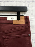 Size 5 Ladies Burgundy Denim Judy Blue Jeans