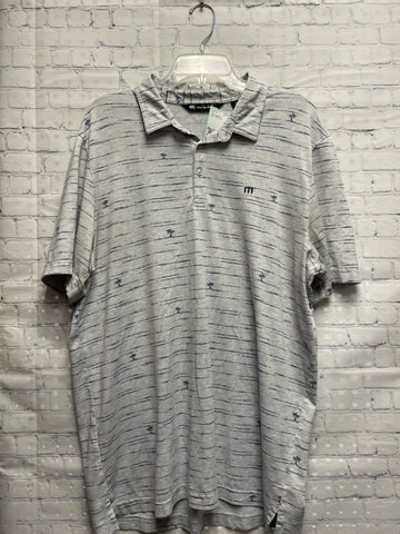 Size XL Men's Gray Print Travis Mathew Top
