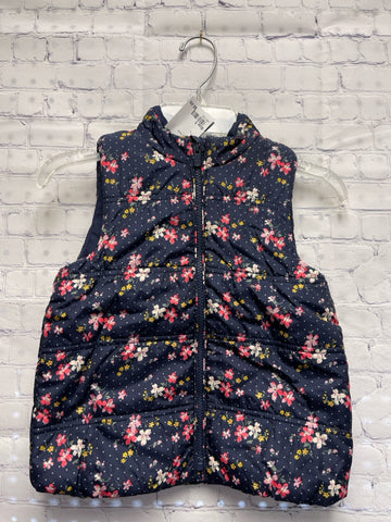 Size 5 Girl's Blue Floral Baby Gap Vest