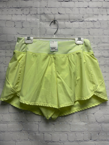 Size Medium Ladies Yellow Zelos Workout Shorts