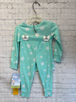 Size 2T Unisex Blue Print PJ Set