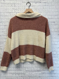 Size X-Small Ladies Pink Stripe Altar'd State Pullover
