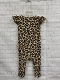 Size 6-9 Months Girl's Brown Animal Print Posh Peanut Jumpsuit
