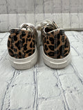 Size 6.5 Ladies Brown Animal Print Tennis Shoe