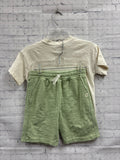 Size 5T Boy's Cream Short Set