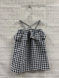 Size 24 Months/2T Girl's Navy Gingham Mudpie Tank Dress