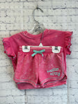 Size 18 Months Girl's Pink Print Short Set
